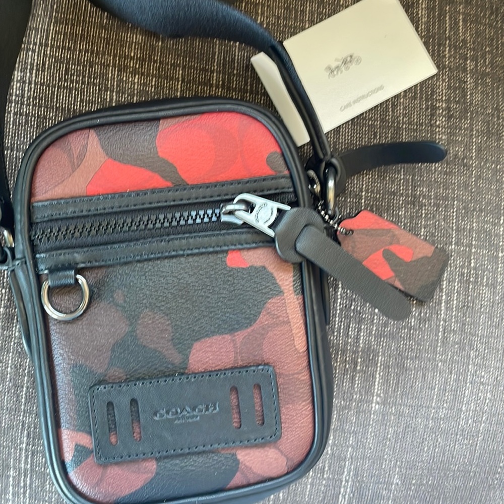 Coach Camo Crossbody Camera Bag! NWOT